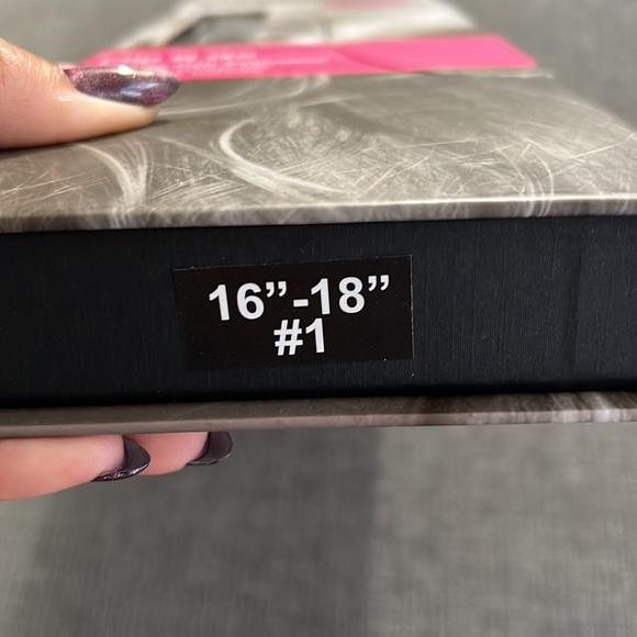 Hair extensions Flip N' Go  by Shilo 16-18" - #1 Jet Black w/ gift bag - Picture 3 of 8